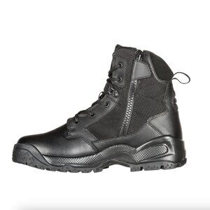5.11 Tactical A.T.A.C. 2.0 Black Side Zipper 6" Suede Leather Work Police Boots